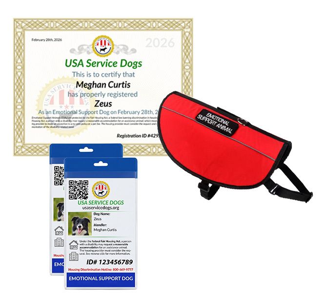Full Emotional Support Dog Registration Kit